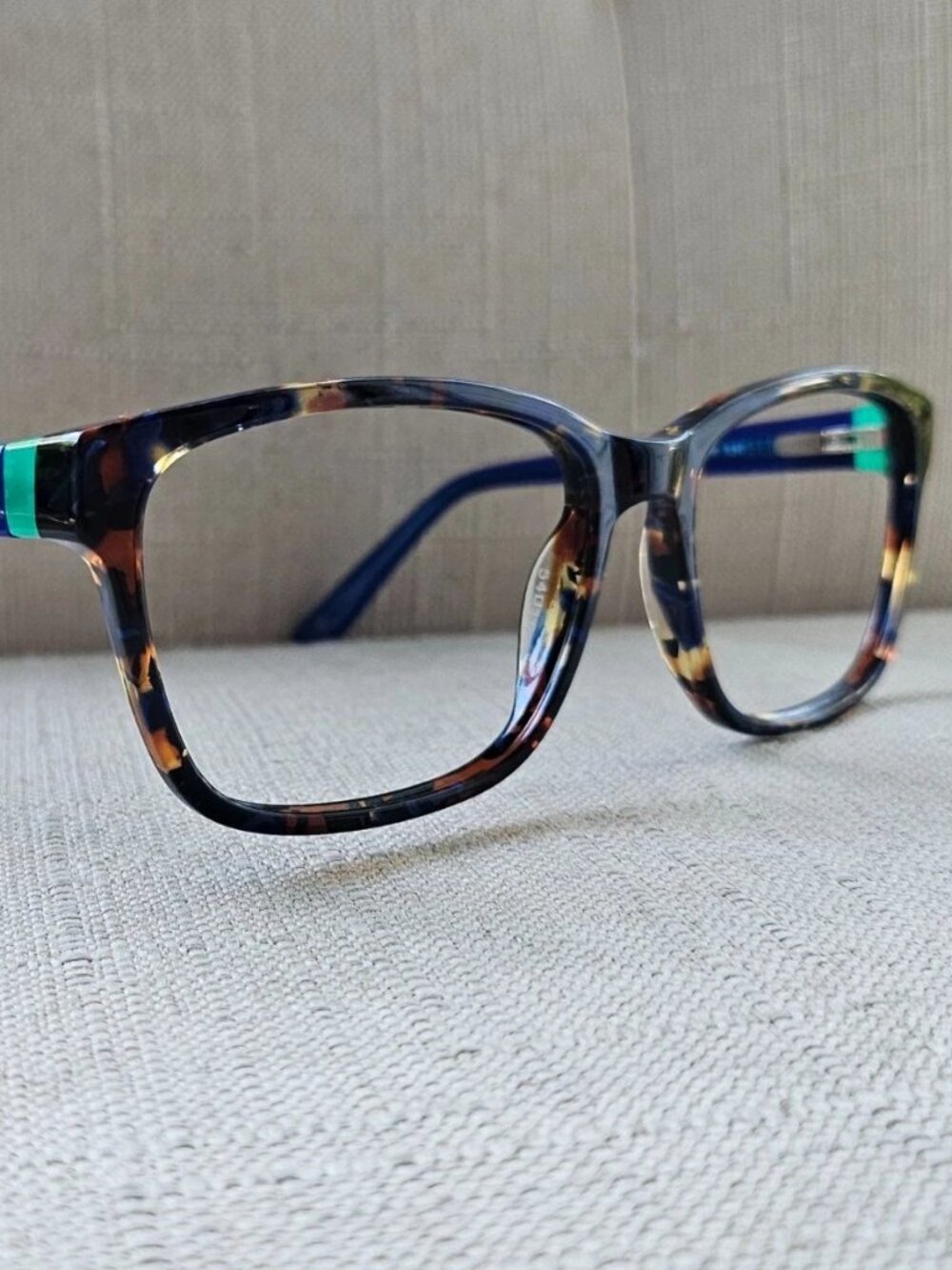 GX Studio by Gwen Stefani Women Eyeglasses Frame Brown Tortoise/Navy Eye